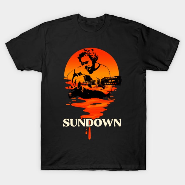 Gordon Lightfoot Sundown T-Shirt by RichyTor